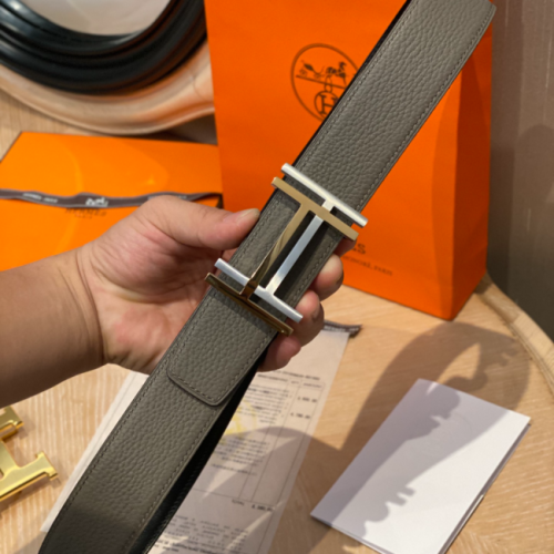 [正品버전] 에르메스 H버클 벨트 11 [금은장] [에토프] [32/38mm]