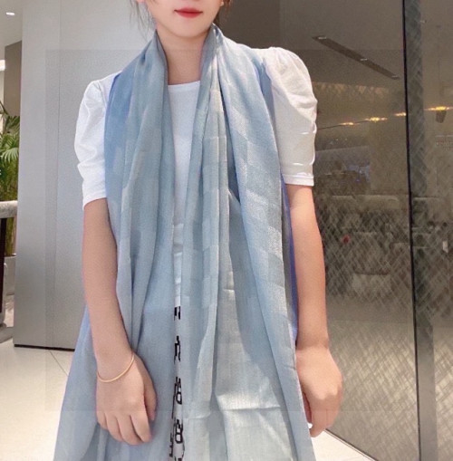 루이비통 클래식 그리드 캐시미어 머플러