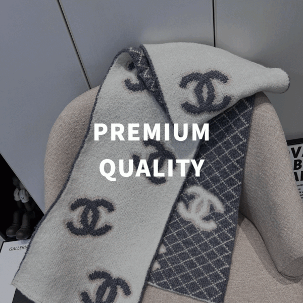 [Premium] 샤넬 CC로고 캐시미어 머플러 스카프 AA8451