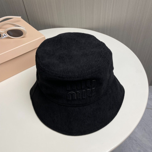 미우미우 코듀로이 버킷 모자