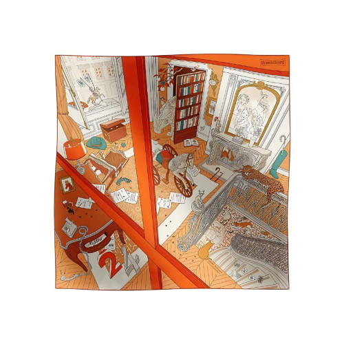 에르메스 Mystere au 24 스카프 90 H004106S 06 [2컬러]