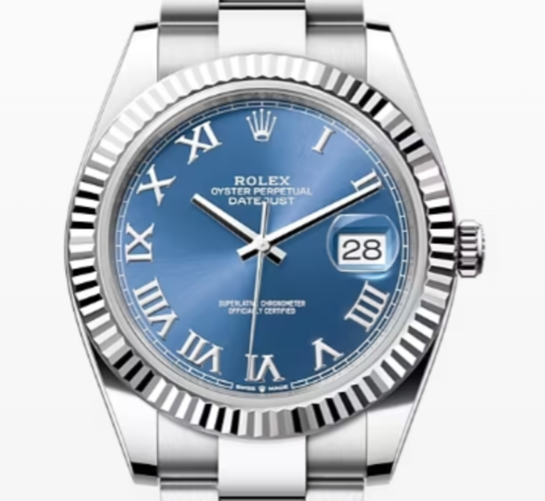 [正品버전] 로렉스 데이저스트 [오이스터] [로만] [블루] [41mm]