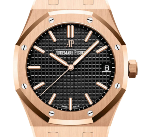 [正品버전] 오데마피게 로얄오크 15500OR 18K 로즈골드 [블랙판] [41mm]