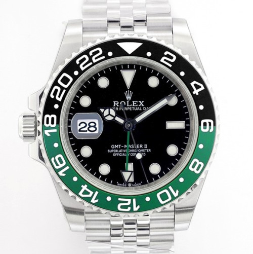 [Premium] 로렉스 GMT-마스터 [쥬빌리] [그린,블랙] [왼손용] [스프라이트] [3285무브먼트] [40mm]