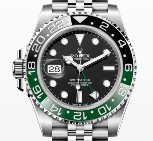 [正品버전] 로렉스 GMT-마스터 [그린,블랙] [왼손용] [스프라이트] [40mm]