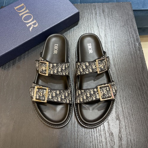 디올 오블리크 AQUA 샌들