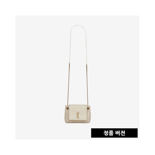 [正品버전] 입생로랑 램스킨 모노그램 미니 노리타 백 화이트 6727381EL079207 [매장-195만원대]