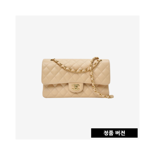 샤넬 클래식 미디움 핸드백 캐비어 베이지 금장 A01112 [매장-1,600만원대]