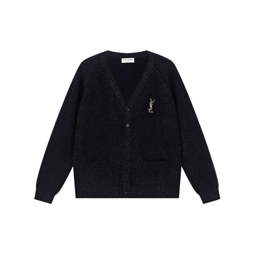 입생로랑 YSL 실버 울 가디건