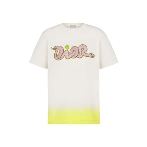 디올 KAWS 코튼 캐주얼 핏 티셔츠 513J696B0554_C086