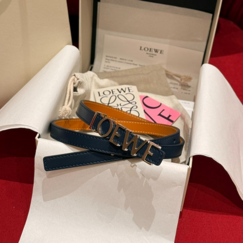 로에베 LOEWE 가죽 벨트 네이비 [2컬러] [15mm]