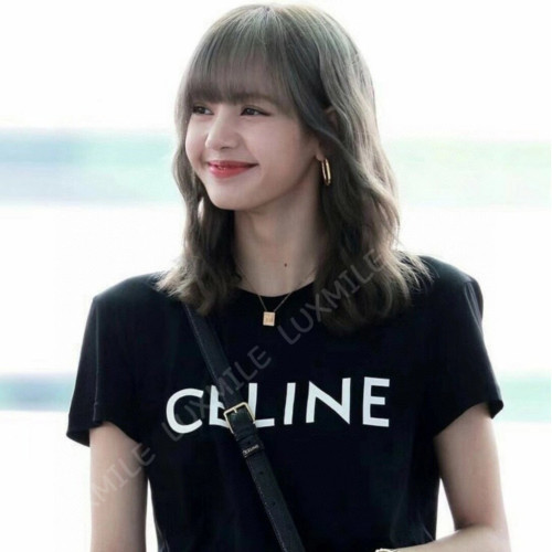 셀린느 코튼 저지 루즈 티셔츠 블랙 2X681671Q.38AW