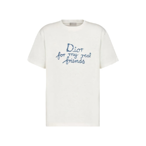 디올 DIOR AND HYLTON NEL 캐주얼 핏 티셔츠 화이트 583J696A0849_C085