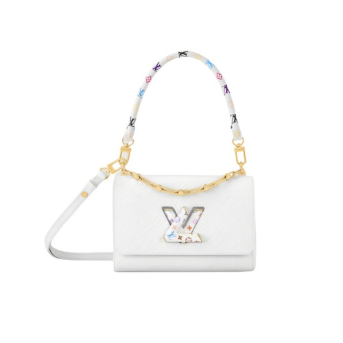 루이비통 LV X TM 트위스트 MM 슬림 화이트 M13678