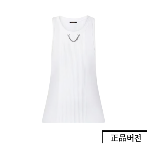 루이비통 리브드 탱크 톱 화이트 1AFHN9