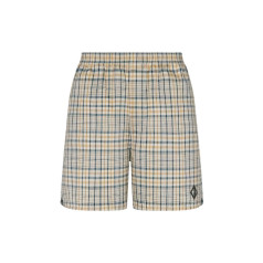 디올 타탄 코튼 블렌드 쇼츠 베이지 483C102D6523_C179