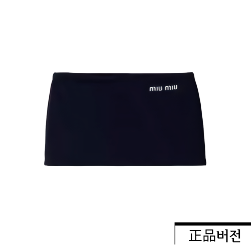 미우미우 기능성 원사 미니스커트 네이비 MMG505_14SJ_F0008_S_OOO